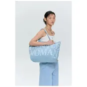 (店+)泰國GENTLEWOMAN 丹寧牛仔淺藍 丹寧托特包 大容量 媽媽包 肩背包 手提包 購物包 GW Denim Tote