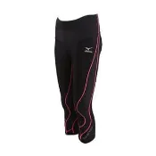 =好了啦要運動=MIZUNO 女款 BG8000 緊身褲 緊身七分褲 壓力褲 彈性 透氣 A76BP27794 黑粉