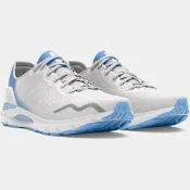 Under Armour 慢跑鞋 HOVR Sonic 6 女鞋 灰 藍 緩震 運動鞋 UA 3026128107