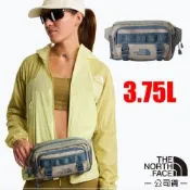 【The North Face】BASE CAMP LUMBER 防水耐磨腰包3.75L.單肩斜背包.輕便隨身包/ 8BK5-L45 灰/綠