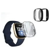 殼起來3C手機配件 【全包電鍍殼】Fitbit Versa 3 / 3 sense TPU 軟殼 保護套 保護殼 螢幕防護 防刮 防撞