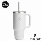 Hydro Flask 32oz/946ml 吸管 冰霸杯 隨手杯 經典白