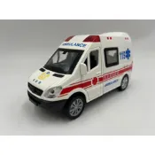 【玩具兄妹】現貨!附電池 臺灣救護車(多種音效/燈光/合金迴力/車門可開) 市政府消防局 救護車 台灣配音 音效 119