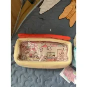 💛薯條家 日系可愛角落生物雙層痛包筆袋 卡通高顏值學習文具收納袋  鉛筆盒 筆袋 鉛筆袋 鉛筆袋韓國 筆袋韓國