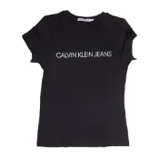 【BreezeOnline 微風精品線上】Calvin Klein JEANS 女版修身短袖T-shirt上衣 黑色L號 J20J207879 099黑L