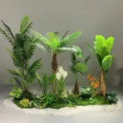 楓林宜居 【落地擺放】仿真綠植造景組合裝飾樹櫥窗假植物景觀造景樹旅人蕉室內客廳擺件