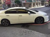 【A-673】17吋鋁圈 5孔114 鐵灰 類 M6 CIVIC 8 喜美8代 實裝圖