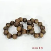 【御古齋】精選 肖楠 25mm 手珠 手提珠 黑格重油 天然紋路 香味濃郁 招財開運 聞香好品 平安件 1213