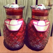 【單盒】酥油香酥蠟燭＊果凍鳳梨蠟燭【１號。２號。３號鳳梨】【大瓶罐＊水晶蠟燭】．點光明燈．財運燈．初一十五拜拜．初二十六