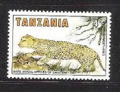 1985, May 8 TANZANIA發行 花豹(金錢豹)