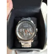 （快速出貨）美國代購 AX Armani Exchange 經典三眼三環 不繡鋼 黑色 手錶 AX2086
