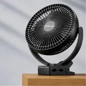 (店+)OPOLAR 8吋電風扇 USB充電夾扇 台掛夾三合一風扇 大電量超靜音 嬰兒推車電扇 戶外風扇 露營風扇