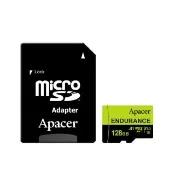 【Apacer 宇瞻】128GB MicroSDXC UHS-I U3 V30 A1 專業監控記憶卡(100MB/s) 綠