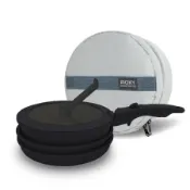 WOKY沃廚TICERA™系列塔塔鍋S鍋+M鍋+L鍋/ 22CM/ 灰墨 eslite誠品