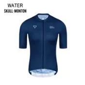 MONTON 24.WATER深藍女款短車衣 防紫外線 UPF 15