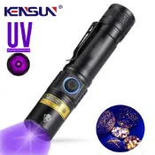 365nm 5瓦紫外線黑燈 Type-C USB 可充電UV手電筒 檢測漏水 礦石 錢幣 貓狗尿液 真菌檢測 標記檢測