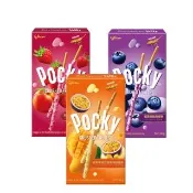 【Glico 格力高】官方直營 Pocky百奇 果粒優格棒任選 (藍莓果粒/草莓蜜桃果粒/芒果果粒百香)