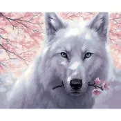 【ArtLife 藝術生活】DT123雪狼40*50CM(數字油畫 DIY DIY數字油畫 交換禮物 畫畫玩具)