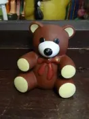 ▲美好時光▼ 台灣早期-1995 可愛亞培熊熊 老軟膠玩具 早期懷舊收藏/老玩具 台灣製