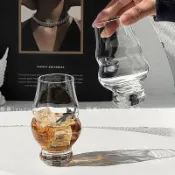 🏆臺灣 免運！韻器ins高級感威士忌洋酒烈酒杯創意葫蘆聞香杯透明玻璃杯酒吧