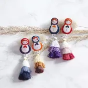 俄羅斯娃娃流蘇耳環