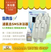 Banana Water Shop 【日月光淨水】濾氯去4入特惠組 S-010 SMS沐浴器 台灣製造 除氯沐浴器【贈OTO餘氯測試液】