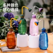 ✨臺灣有貨✨奇花擠壓式長嘴透明噴壺塑料高檔澆花盆栽灑水器鉅惠