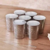 臺灣出貨（免運）泰國進口錫器杯子泰式精緻雕花酒店會所餐廳專用高檔酒杯茶杯水杯