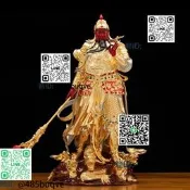 鎏金純銅關公神像供奉銅像提關公站像武財神關二爺關聖帝君擺