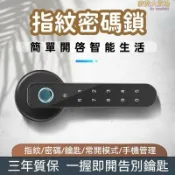 雲渡小鋪 【無需開孔 指紋密碼鎖】門鎖 門把鎖 室內門鎖 刷卡辦公室鎖 半導體指紋鎖 球形民宿出租房間門鎖 刷卡