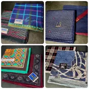 0813 絕版品 日本 日本製 手帕 BURBERRY YSL DUNHILL KENZO 領巾 手帕 絲巾 方巾