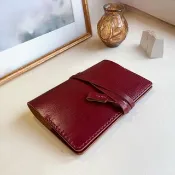 艾曼紐 A5/A6 皮革筆記本/書衣/手帳/ -酒紅色