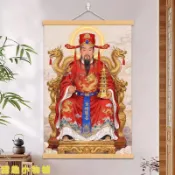 🔥台灣出貨🔥文昌帝君畫像文曲星文運星文魁星中考高考金榜題名客廳書房掛軸畫 媽祖 關聖帝君 財神爺 文昌帝君 招財