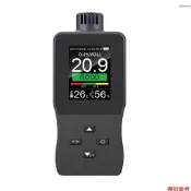 手持式數字氧氣檢測儀 空氣含氧量濃度 USB充電 便攜氧氣含量測試儀 報警器 2.8英寸TFT全綵液晶屏 氧氣測量儀 帶