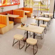 訂金✨臺灣✨餐廳實木奶茶店小吃店甜品面館麻辣燙螺螄粉桌椅組合餐飲商用