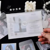 【空白加厚 手帳】半透明信封信紙硫酸紙磨砂質感簡約現代文藝高級小清新情人節禮物 信袋 手作信封 明信片信封