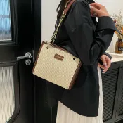 全球選品1館 生活百貨 女包2025春夏新款時尚氣質托特包大容量鏈條包通勤單肩包女包