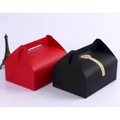 (店+)嚴選SHOP 附底托 大號素面西點手提盒 禮盒 點心盒 杯子蛋糕盒 餅乾盒 婚禮小物 外帶盒 包裝盒 紙盒 C099