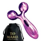 【TOMAMA】微電流4D V型緊緻拉提棒-幻彩紫(按摩滾輪 臉部按摩 美容棒 v臉棒 送禮)
