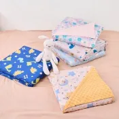 【PeNi 培婗】精梳棉兒童荳荳毯120x150cm 安心豆毯(午睡被 沙發蓋毯 冷氣毯)