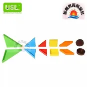 ※旭陽教育用品社※USL遊思樂益智教具系列-福祿貝爾綜合組 6色/48pcs/吊卡/適合3歲以上遊玩