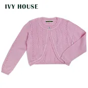 IVY HOUSE 常春藤 女童針織緹花短版外套531601(90cm~140cm)