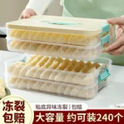 【台灣發貨 免運】高品質 保鮮盒 便當盒 餃子盒專用凍餃子盒冰箱收納盒家用大容量速凍混沌冷凍多層保鮮盒