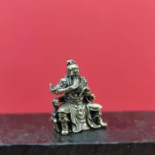 🌟臺灣熱賣🌟坐像關二爺關帝武財神關羽家用供奉黃銅佛像招財關公擺件迷你神像 關聖帝君 中壇元帥 武財神 招財 招財擺飾