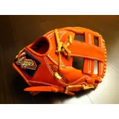 {圓圓小舖}全新日本製軟式久保田猛打者 kubota slugger 棒壘球手套內野十字擋手套 橘色 KSN-25MS