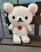 日版﹝SAN-X﹞限定※Rilakkuma懶熊/懶懶熊/拉拉熊※【牛奶熊可變裝公仔】絨毛布偶鑰匙圈