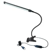 夾式LED護眼檯燈-8W 夾式檯燈 360度彎曲LED調光調色溫 黃光 白光 LED 檯燈 桌燈 書桌燈 化妝燈