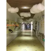 『免運 | 暢銷』幼兒園兒童樂園佈置模擬白雲空中掛飾兒童房臥室棉花雲朵裝飾吊飾