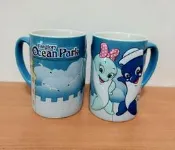 全新　藍色立體雙海豚馬克杯　【杯盤碗壺餐具專區】☆流星百寶屋☆