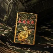 【elegantsis 愛樂時】海軍陸戰隊紀念打火機(金色)